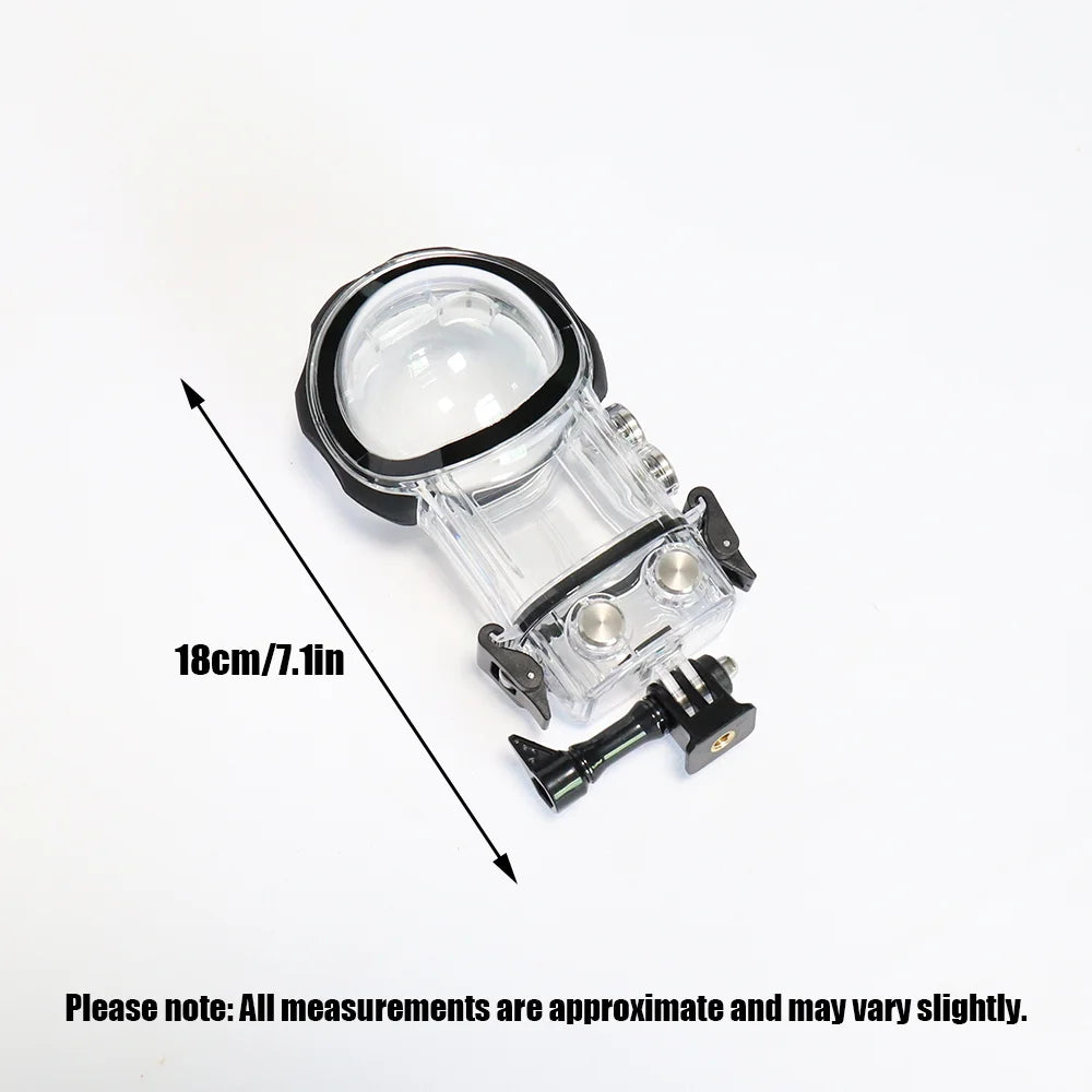 Dive Case For Insta360 X3 Invisible Waterproof Case,360° Panorama Action Camera Accessory,Dive Case with 40m Waterproof Depth Quake
