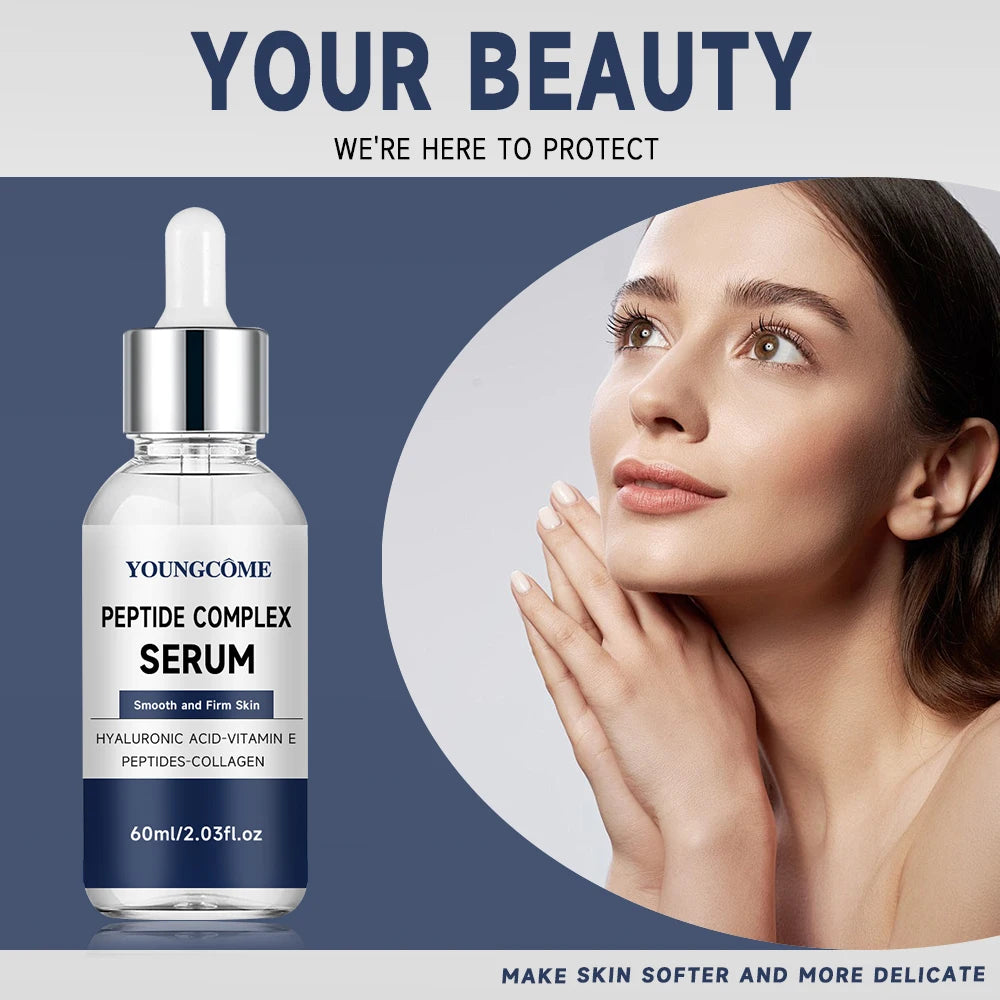 PEPTIDE COMPLEX SERUM for Face for Brightening Skin,Dark Spot Corrector Sensitive Skin Cell Regenerating Lifting Skincare40/60ml Quake