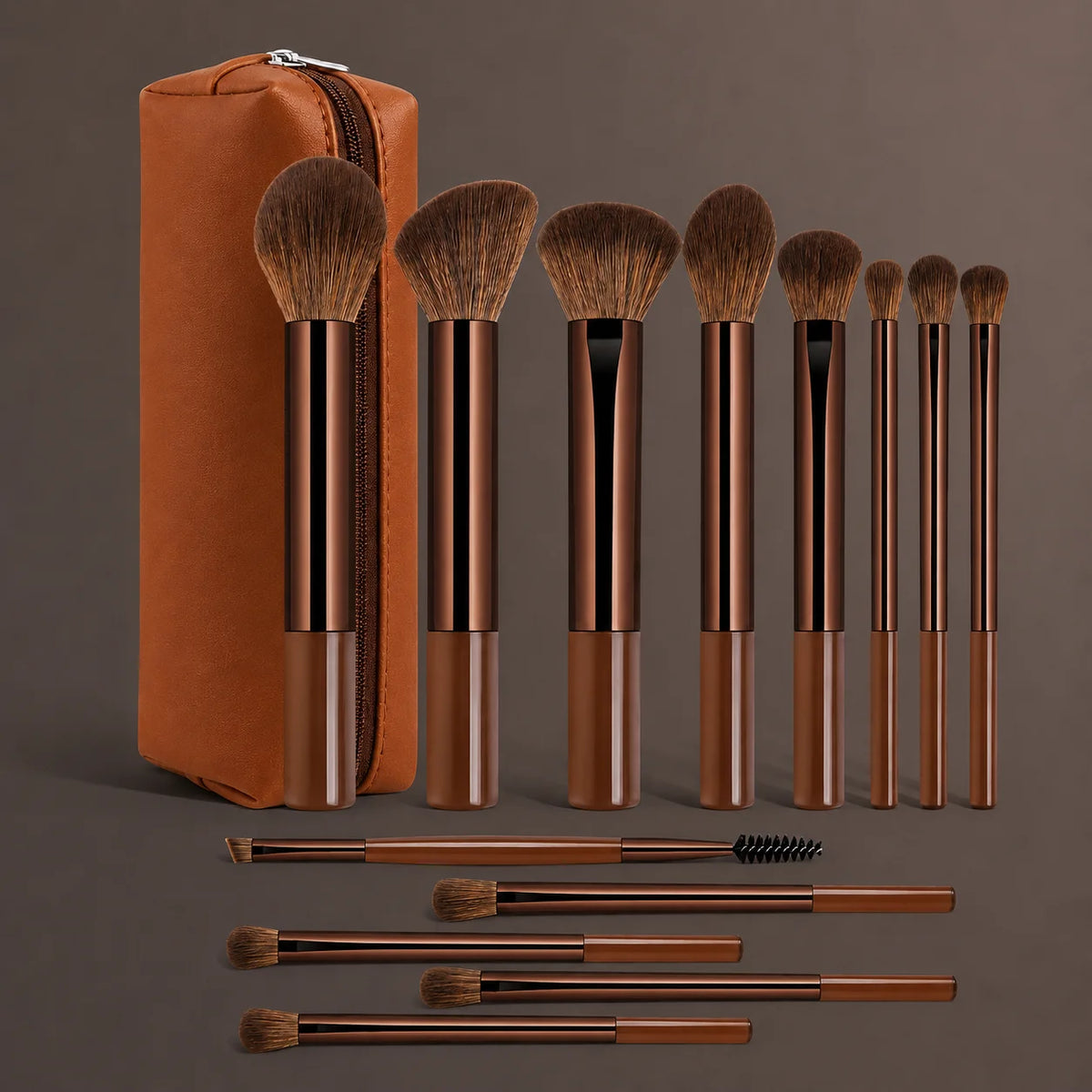 13/14/15/18/23Pcs Professional Makeup Brush Set, Soft Cosmetic Brushes for Foundation, Blush, Powder, Eyeshadow & Mascara, Daily Quake 14 Pcs