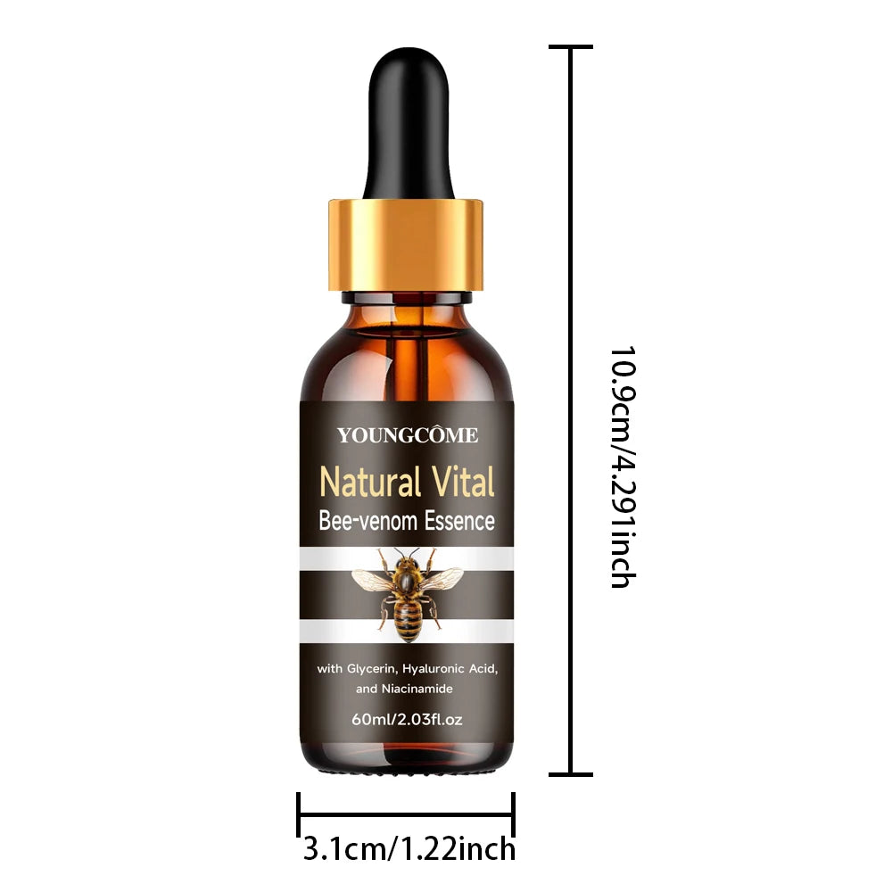 Bee Venom Anti Wrinkle Essence Polypeptide Hyaluronic Acid Serum Repairs Dullness Moisturize Nourishes Firms Face Skin 40ml/60ml Quake 60ml