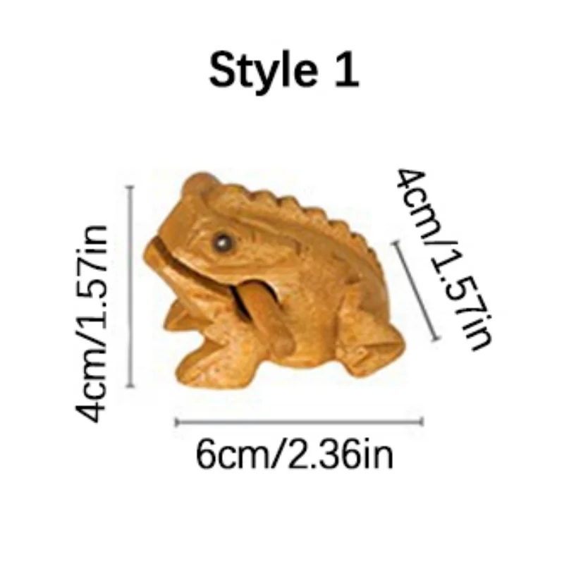 1pc Wooden Frog Guiro Rasp,Handcrafted Wooden Frog Musical Instrument,African Wooden Frog Rasp Musical Instrument for Adults Quake 6x4x4cm
