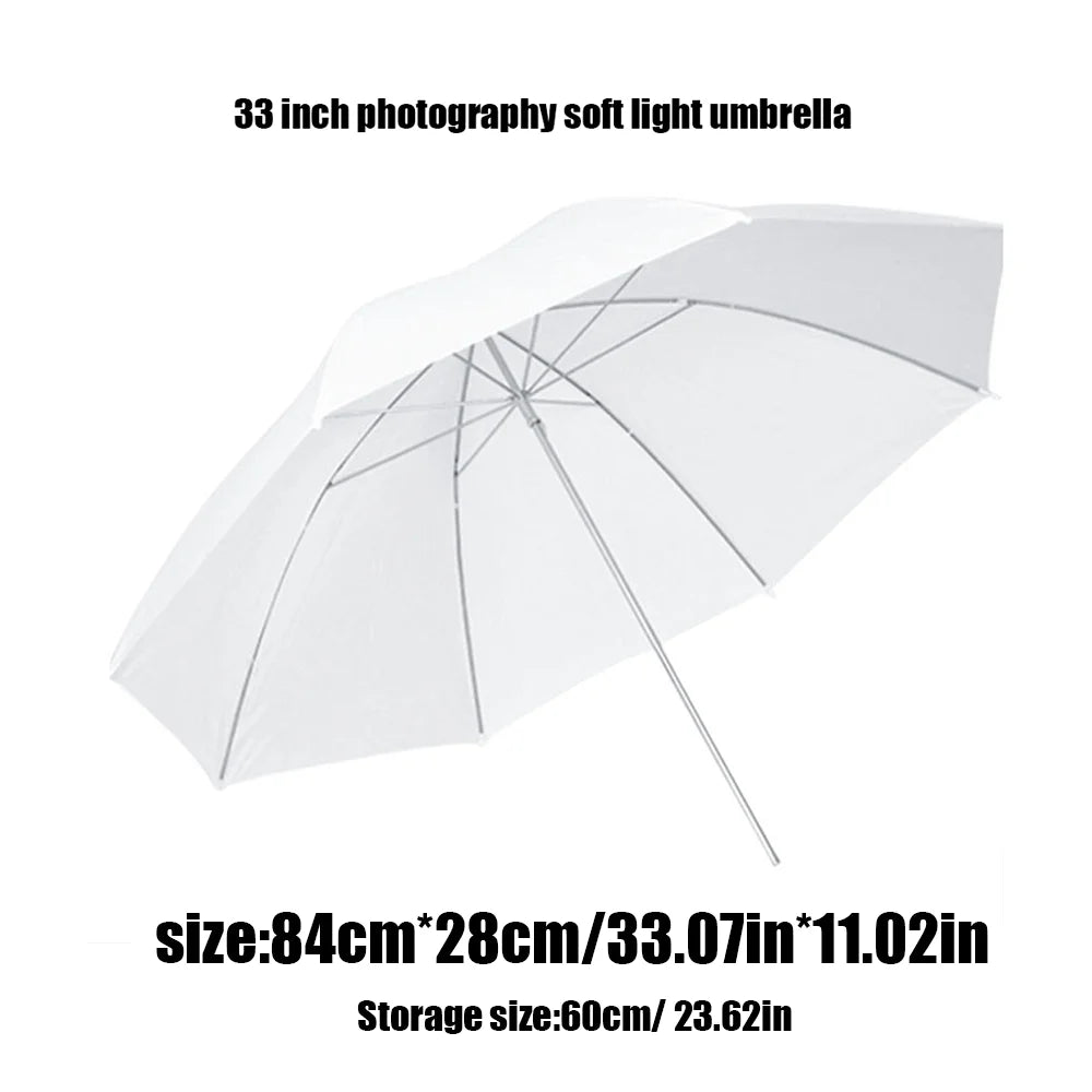 White Translucent Softbox Umbrella 33''/43'' for Photo and Video Studio Shooting Photography Light Photo Studio Flash Quake 33 inches