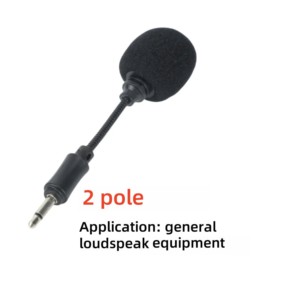 Mini 3.5mm Jack Flexible Capacitance Microphone 2/3/4 Pole Portable for Loudspeaker Sound Card PC Computer Laptop Mobile Phone Quake green