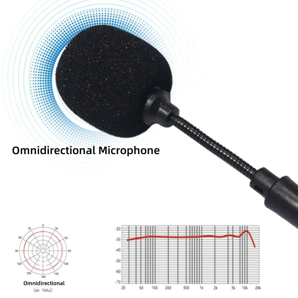 Mini 3.5mm Jack Flexible Capacitance Microphone 2/3/4 Pole Portable for Loudspeaker Sound Card PC Computer Laptop Mobile Phone Quake