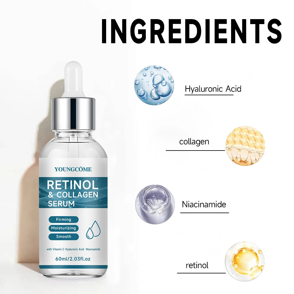 Retinol Serum Anti Wrinkle Face Firm Lifting Anti-Aging & Wrinkle Pore Shrink Moisturizing Collagen Facial Serum Skin Care Quake