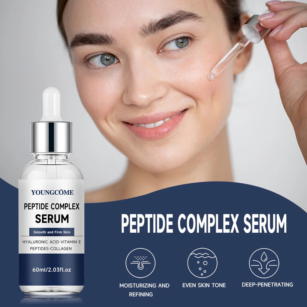 PEPTIDE COMPLEX SERUM for Face for Brightening Skin,Dark Spot Corrector Sensitive Skin Cell Regenerating Lifting Skincare40/60ml Quake