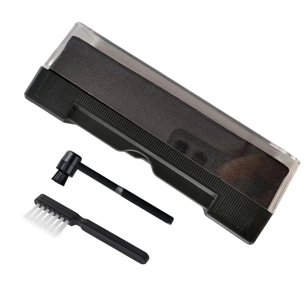 1Set Vinyl Records Cleaner Kit Anti Static Cleaning Brush Dust-Remover for LP Phonograph Record Turntables Cleaning Kits Quake black color
