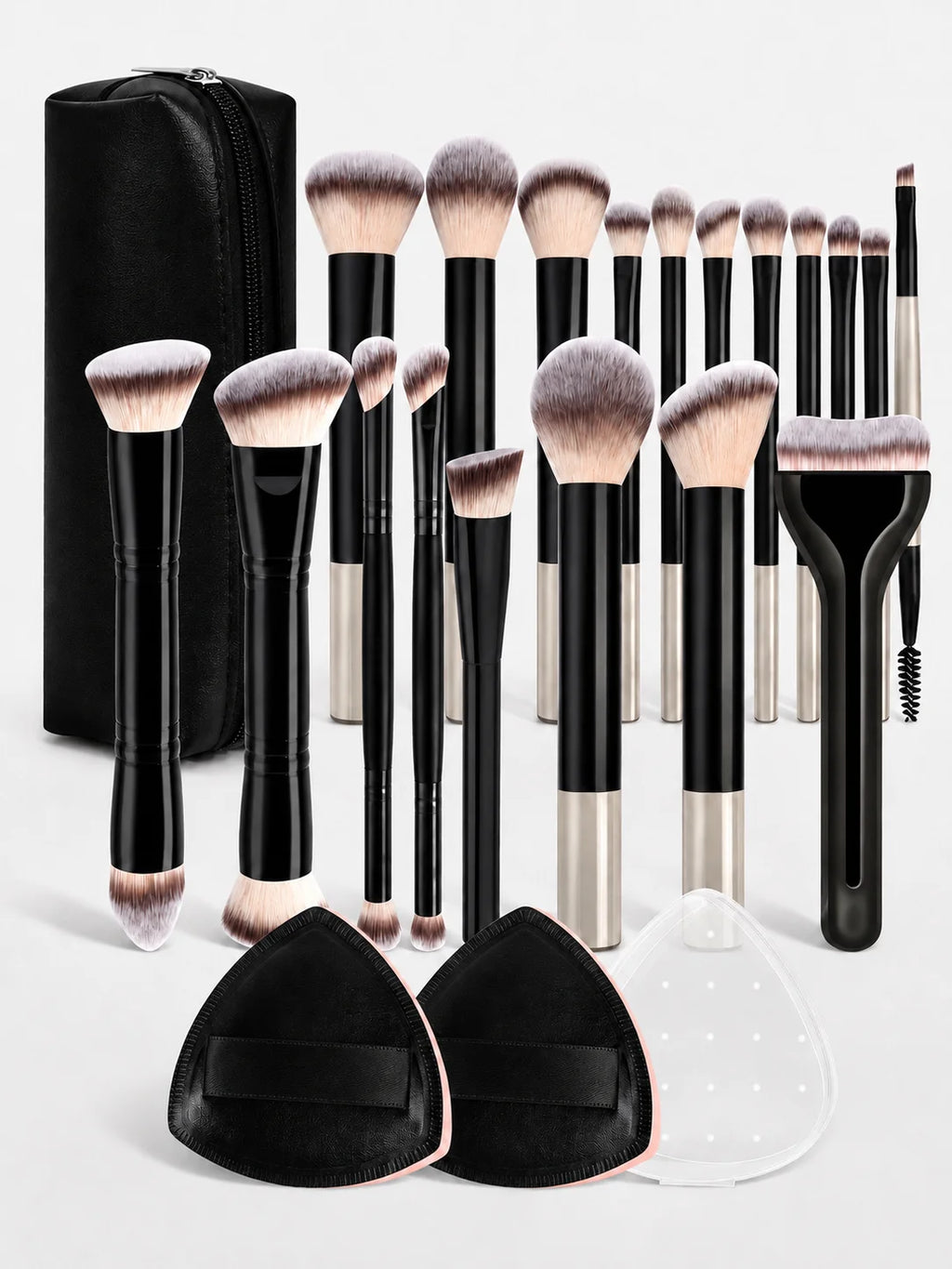 13/18/23Pcs Professional Makeup Brush Set, Soft Foundation, Blush, Powder, Eyeshadow & Mascara Brushes, Multi-Functional Cosmeti Quake