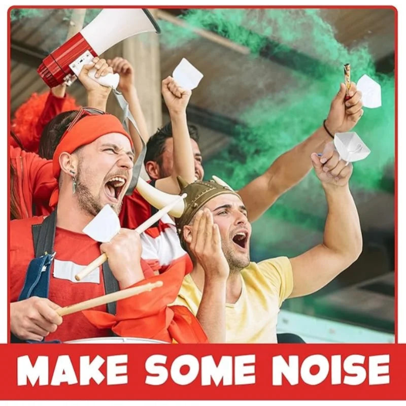 3-Inch Metal Cowbells with Handle, Hand Percussion Cowbell Noise Makers for Sporting Events, Football Games, Celebration Quake