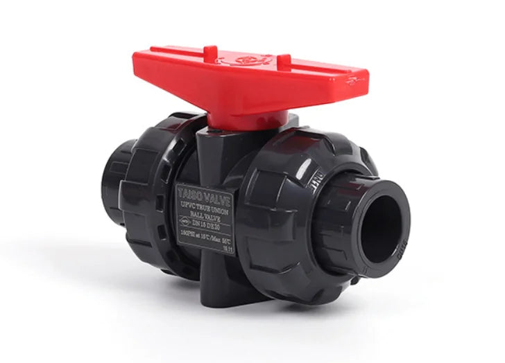 1pc Inner Dia20mm 25mm 32mm 40mm 50mm PVC Ball Valve Union Valve PVC Water Pipe Connector Plumbing Hose Fittings Slip Shut Valve Quake