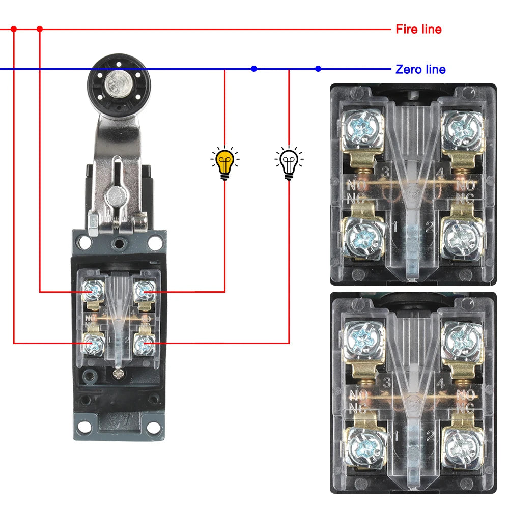 ME limit switches ME-8108 8104 8107 8169 8166 8111 9101 limit switch Rotary Adjustable Roller Lever Arm Mini Limit Switch Quake