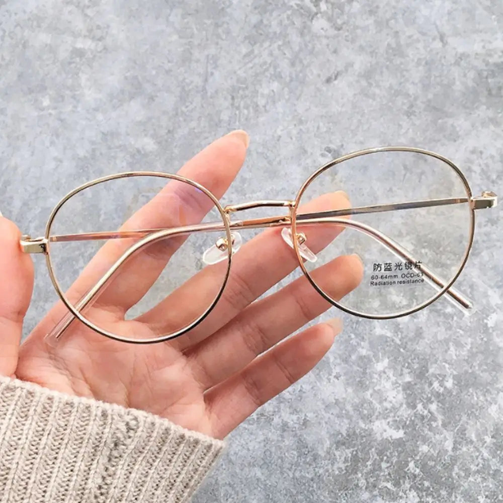 Anti-Blue Light Glasses for Women Men Classic Metal Frame Eyewear Fashion Office Computer Goggles Blue Rays Blocking Glasses Quake