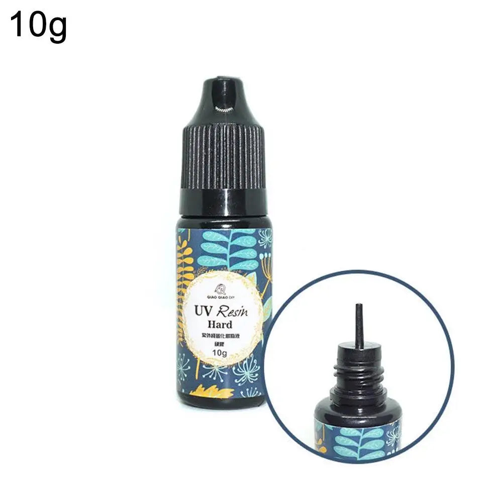UV Resin Hard Glue Ultraviolet Transparent LED DIY Tools 10/15/25/60/100/200g crystal clear glueResin Glue Quake 10g