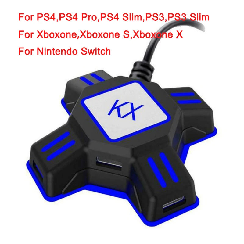 For PS4 Controller Keyboard Mouse Adapter KX USB Gamepad Adapter Converter for Xbox One Nintendo Switch for Playstation 4 Pro P3 Quake