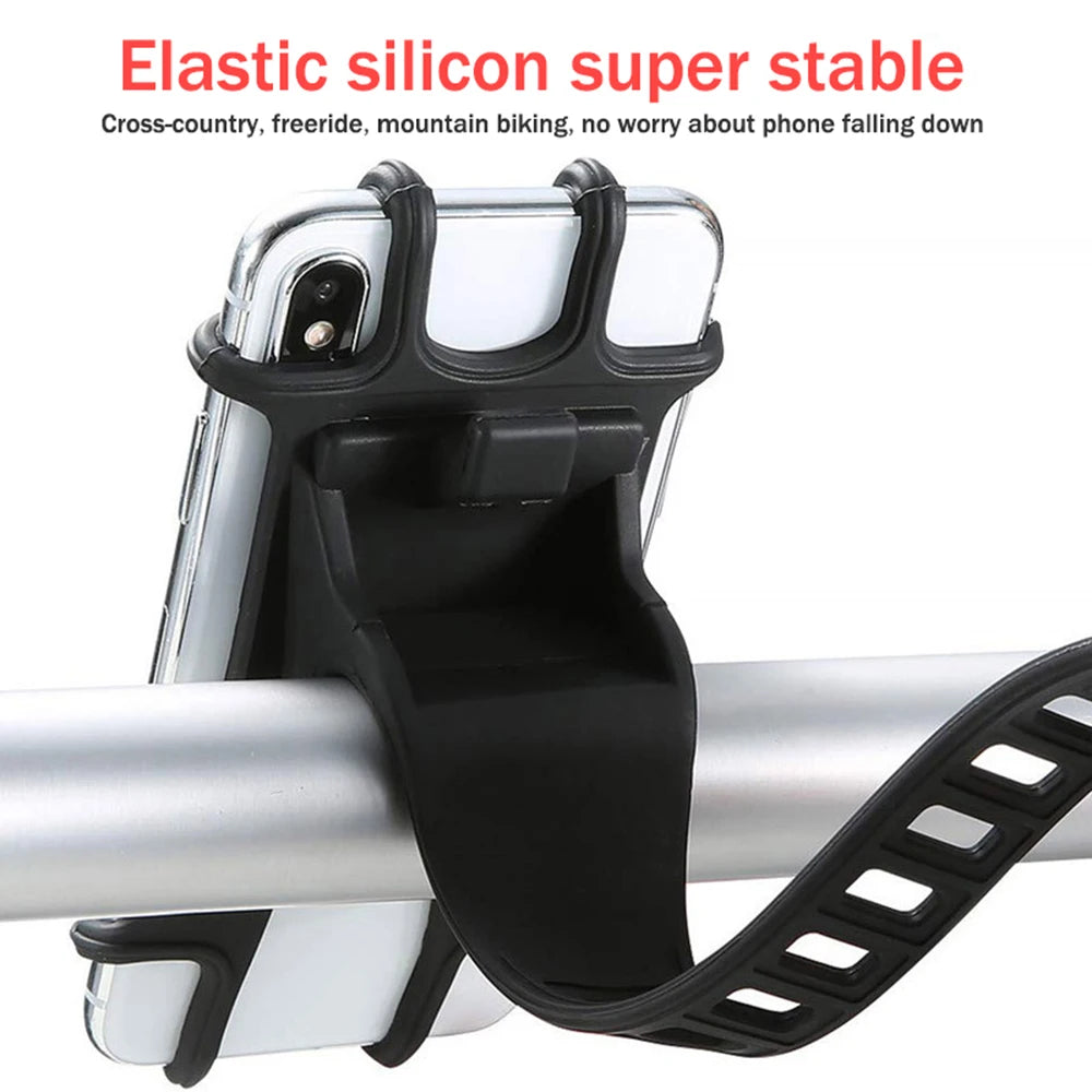 Universal stroller Baby Stroller Accessories Silicone Phone Holder Mobile Phone Holder for pram Moto Bicycle GPS Mount Bracket Quake