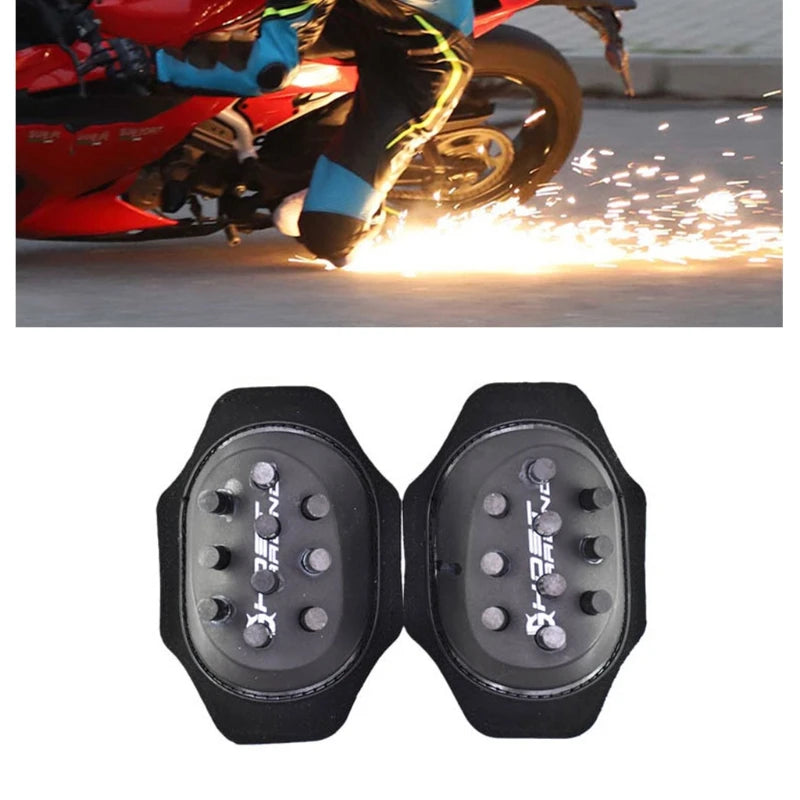 Bending Artifact Grinding Bag 2Pcs Motorcycle Knee Pads Protector Slider Spark Maker Comfortable Knees Protector Quake BK-20