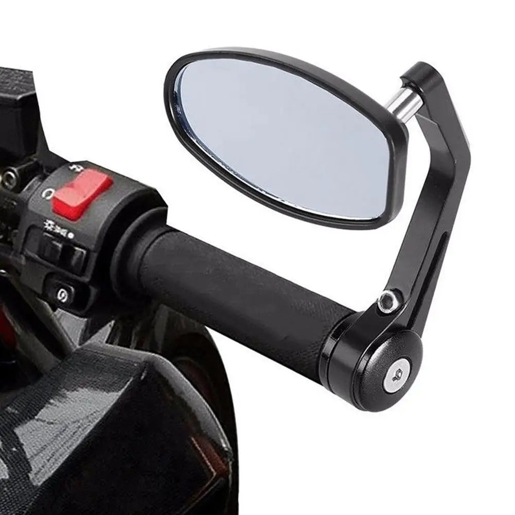 1 Pair Universal Motorcycle Handle Bar End Rearview Side Mirrors Replacement Motorcycle Mirror Quake