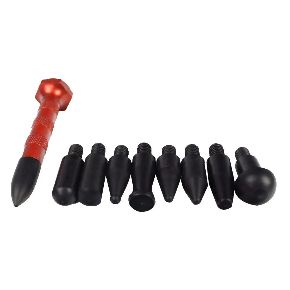 Universal Car Vehicle Body PDR Paintless Hail Dent Repair Hammer Pen Removal Tools Kit Tap Down Head Rubber Hammer Quake