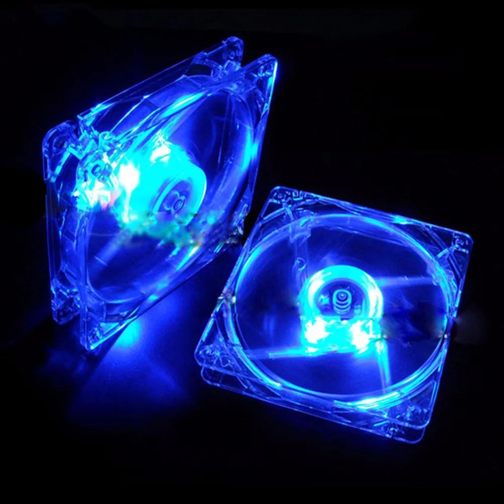 120mm PC Computer Fan 4 LEDs Case Colorful Cooling Fan Plastic 12CM Fan for Computer Case CPU Cooler Radiator PK Arsy Lid Cooler Quake
