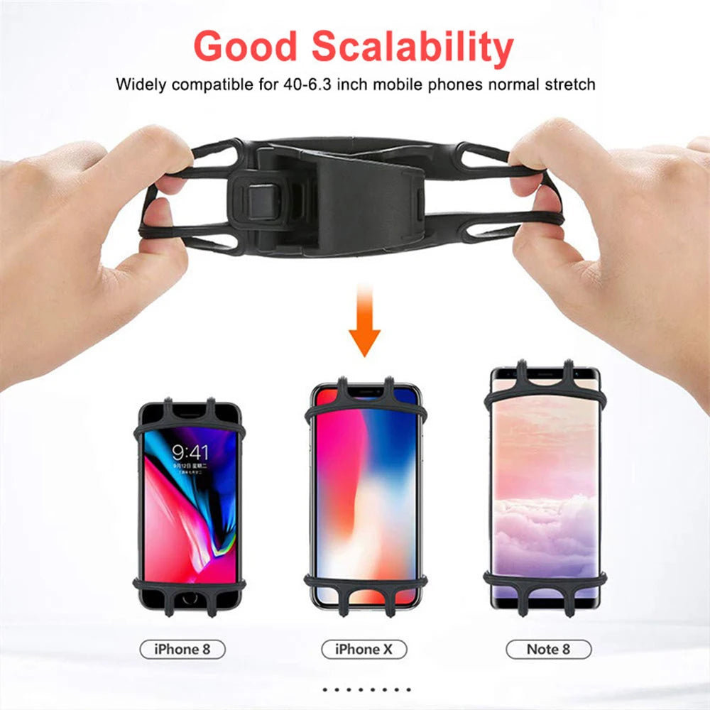 Universal stroller Baby Stroller Accessories Silicone Phone Holder Mobile Phone Holder for pram Moto Bicycle GPS Mount Bracket Quake