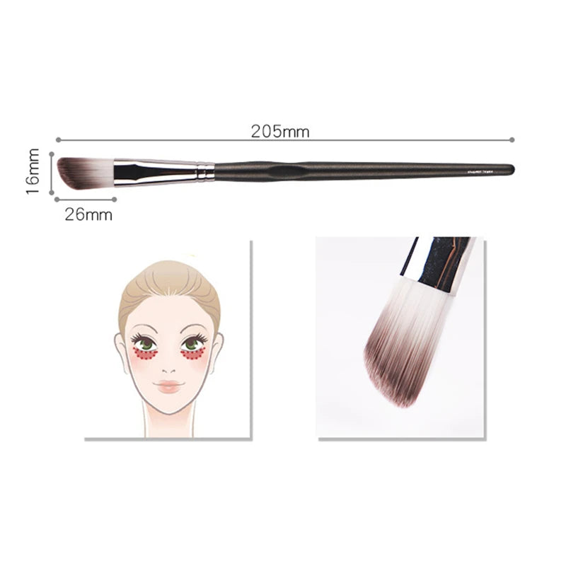 1Pc P-Series #07 Precision Concealer Cream Brush Magic Angled Concealer Makeup Brushes Wet Dry Use for Acne mark dark circle Quake