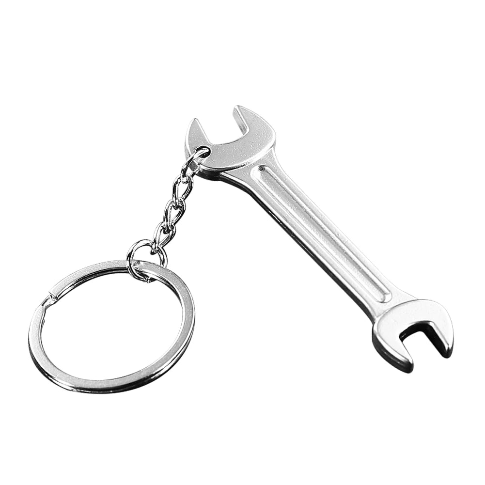 Car Key Rings Creative Tool Style Wrench Spanner Key Chain Car Bag Keyring Metal Keychain Gift Quake Style 2