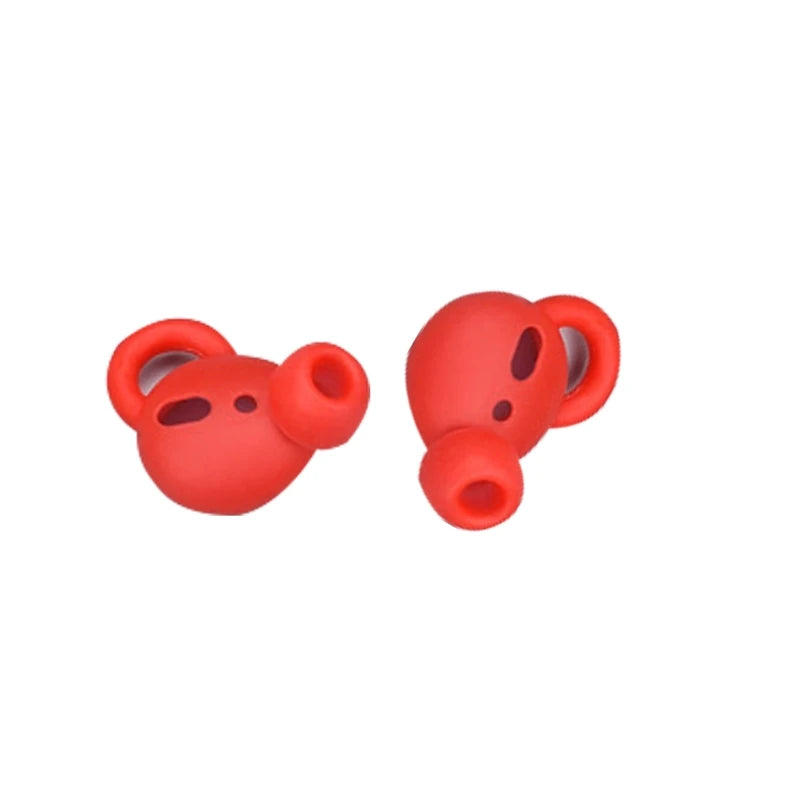 Ear Tips Earbuds For AirPods 1/2&Earpods Headsets Silicone Anti-Drop Earbud Spare Parts Repairing Parts K1KF Quake Red
