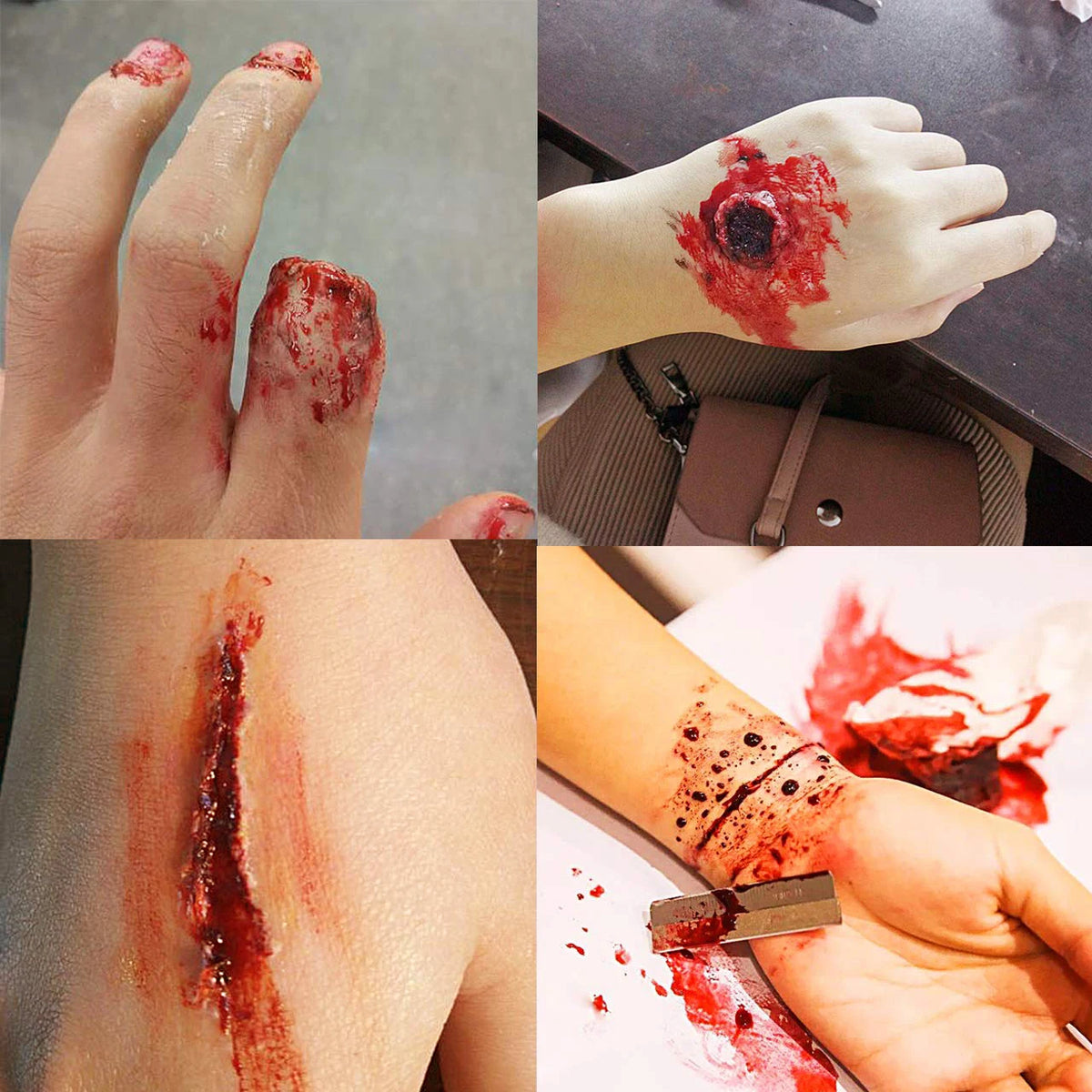 Scar Wax SFX Special Effects Makeup Wound Skin Makeup Halloween Fake Nose Stage Body Paint Fancy Fake Wax Body Face Painting Quake