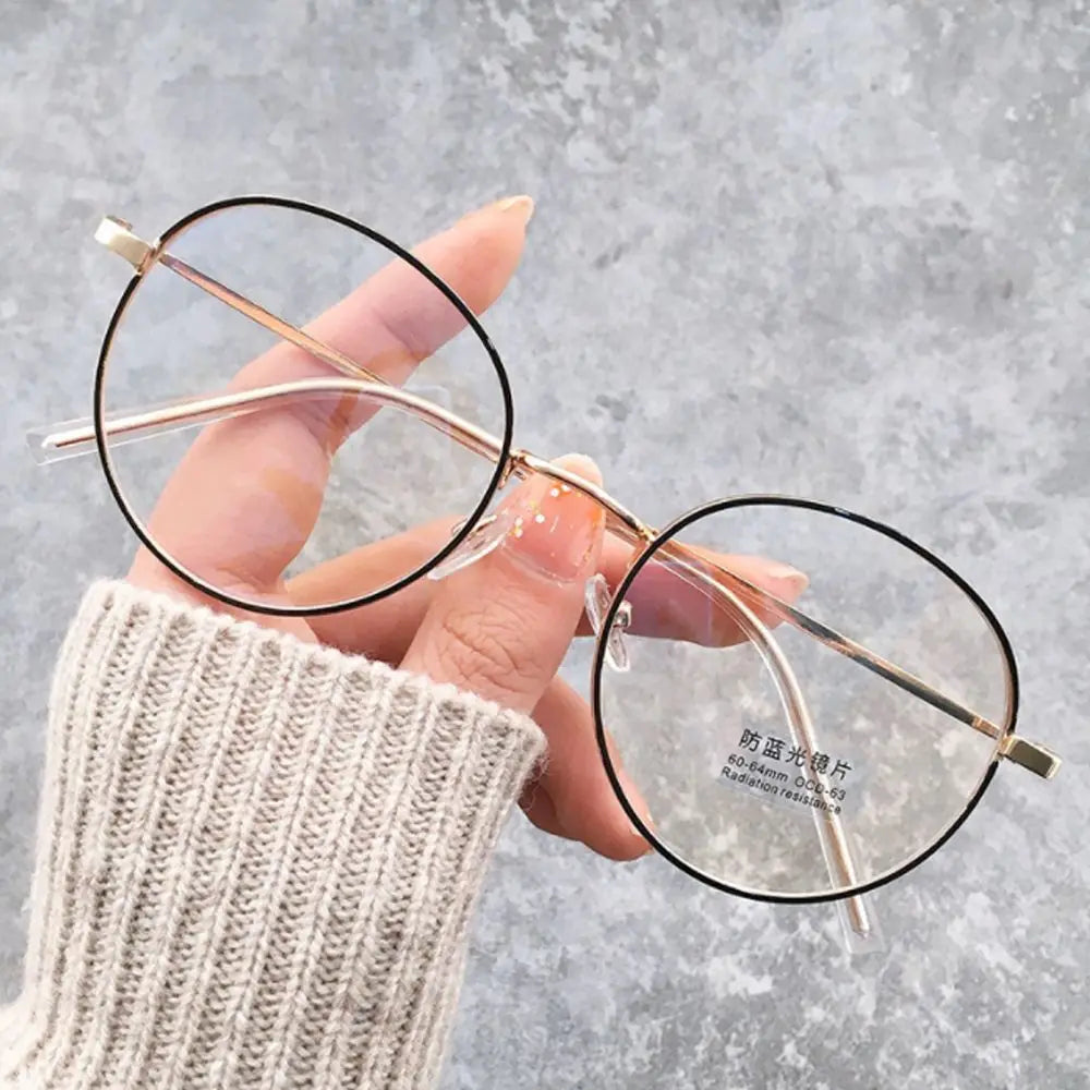 Anti-Blue Light Glasses for Women Men Classic Metal Frame Eyewear Fashion Office Computer Goggles Blue Rays Blocking Glasses Quake