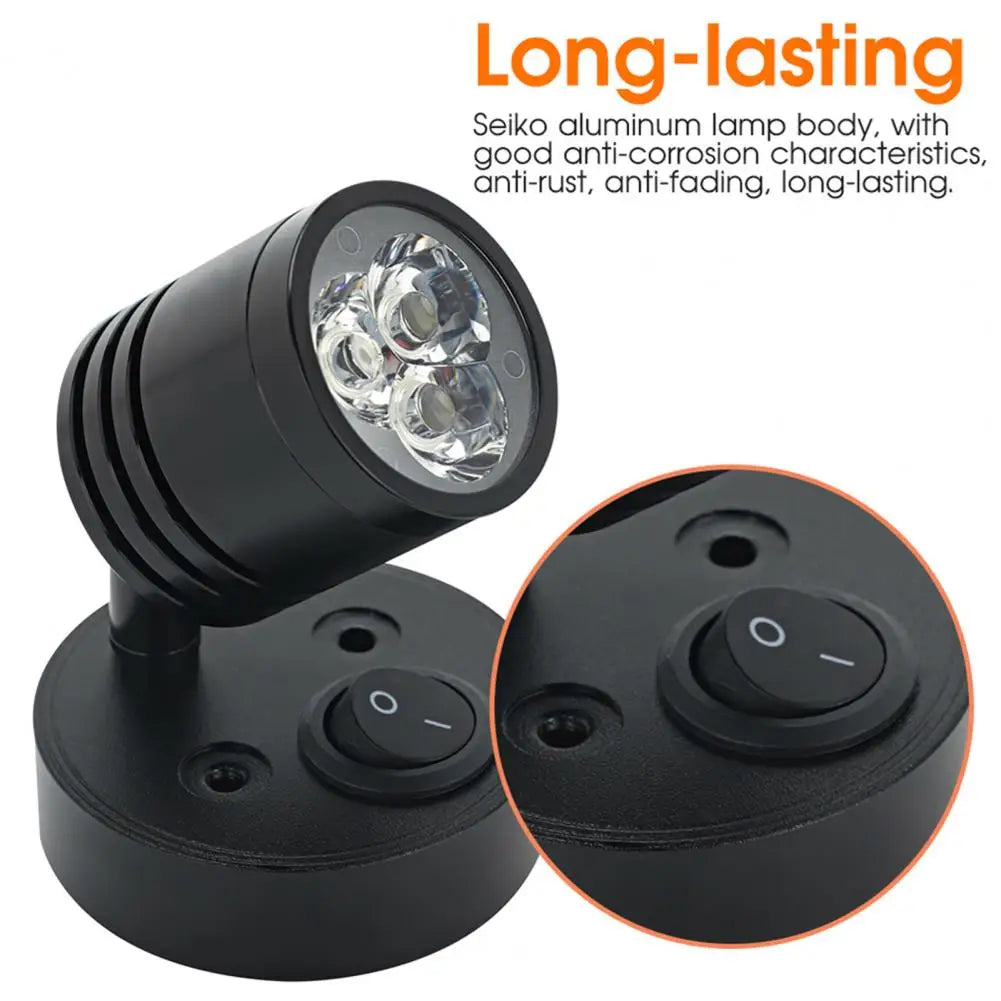 Practical Wall Spotlight Convenient White Light Interior Spot Light Battery Operated Wireless Spotlight Quake