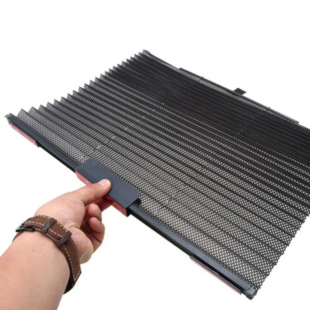 New Summer Car Automatic Retractable Side Window Curtain Sun Shield Blind Sunshade Quake