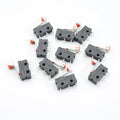 10Pcs Micro Limit Switch Roller Lever Arm SPDT Snap Action LOT 3Pin With Roller Limit Switch Mini Quake 10pcs