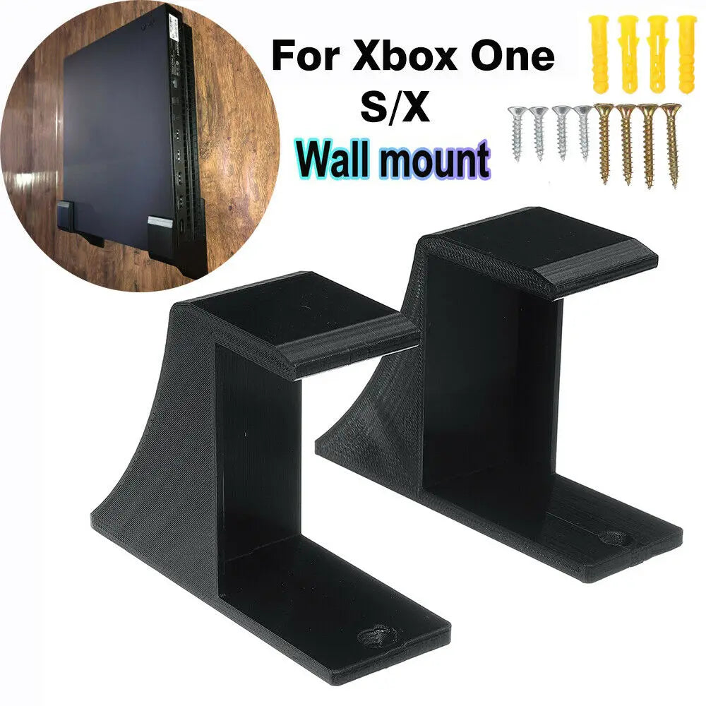 Wall Mount Stand For Microsoft Xbox One S X Console Wall Bracket Holder with Screw for xbox series x accessories Quake