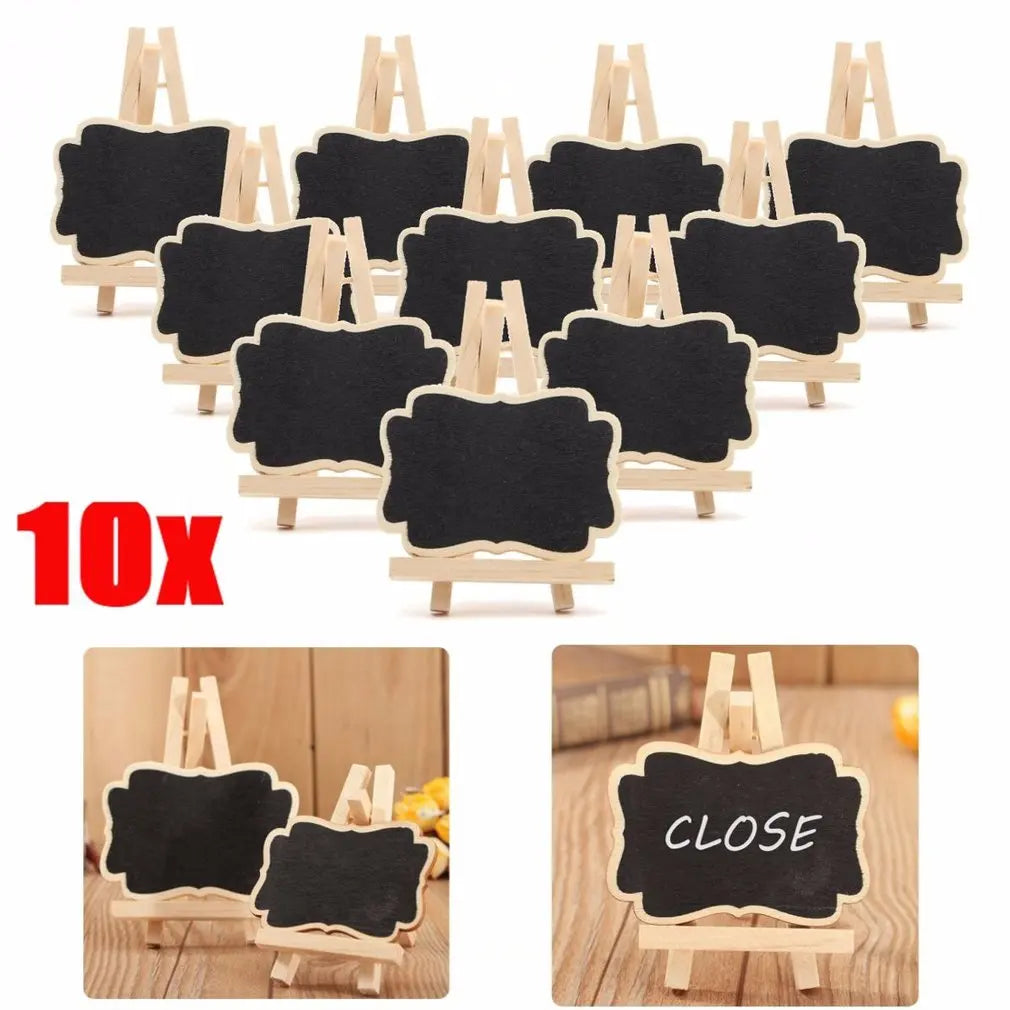 Wooden Blackboard Universal Message Board 10 PCS/Set Mini Chalkboard Portable Wedding Party Decor Decorative Parts Quake China Mainland