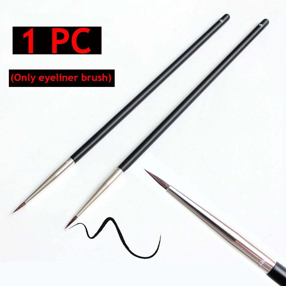 Beauty Makeup Brushes Fine Eyebrow Cream Brush Eyeliner Pen Black Eyeliner Brush Mink Hair Quake Default Title