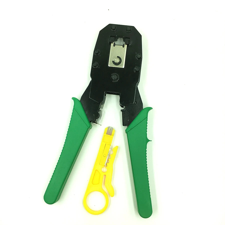 Stripping Crimping Pliers Network Cable Clamp Pliers +Professional Network Cable Tester RJ45 RJ11 RJ12 CAT5 UTP LAN Cable Tester Quake