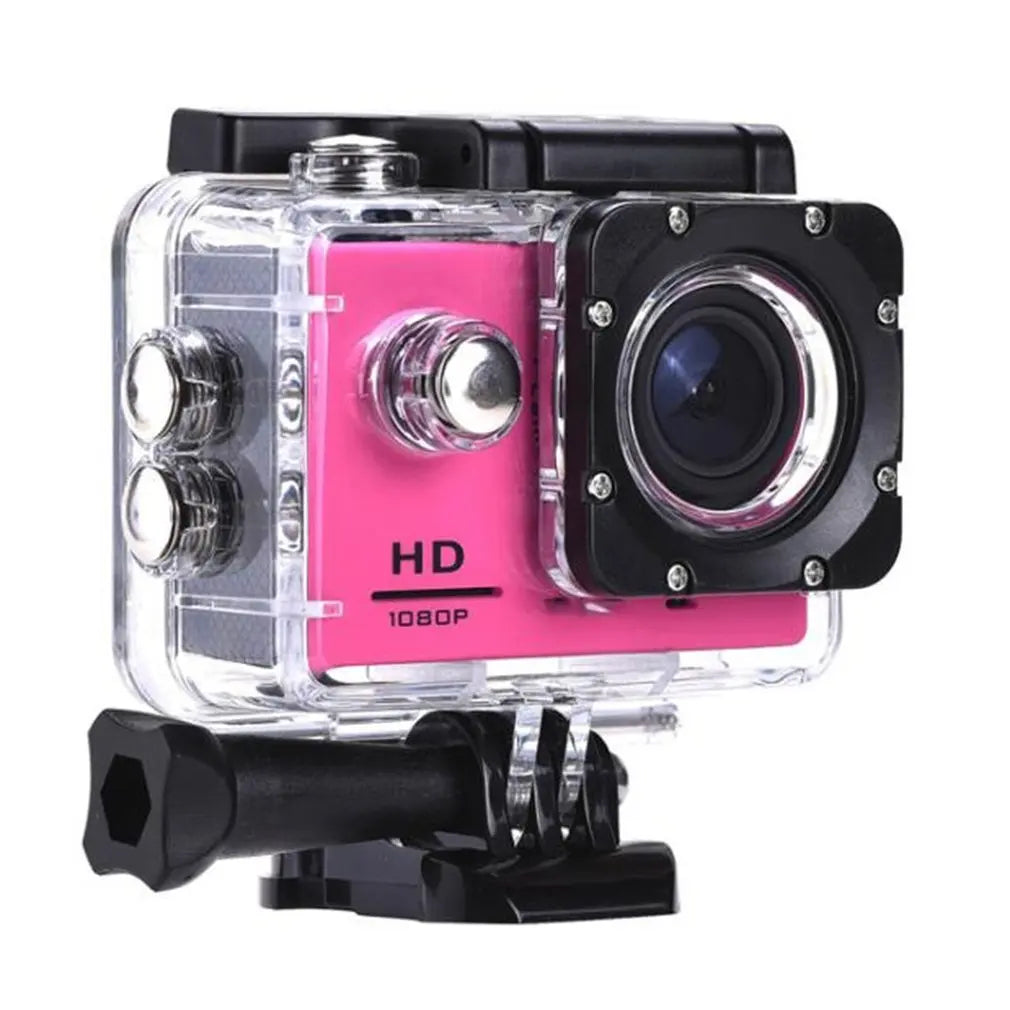 SJ400 1080P HD Shooting Waterproof Digital Video Camera COMS Sensor Wide Angle Lens Camera For Swimming Diving for Drop Shipping Quake pink China Mainland
