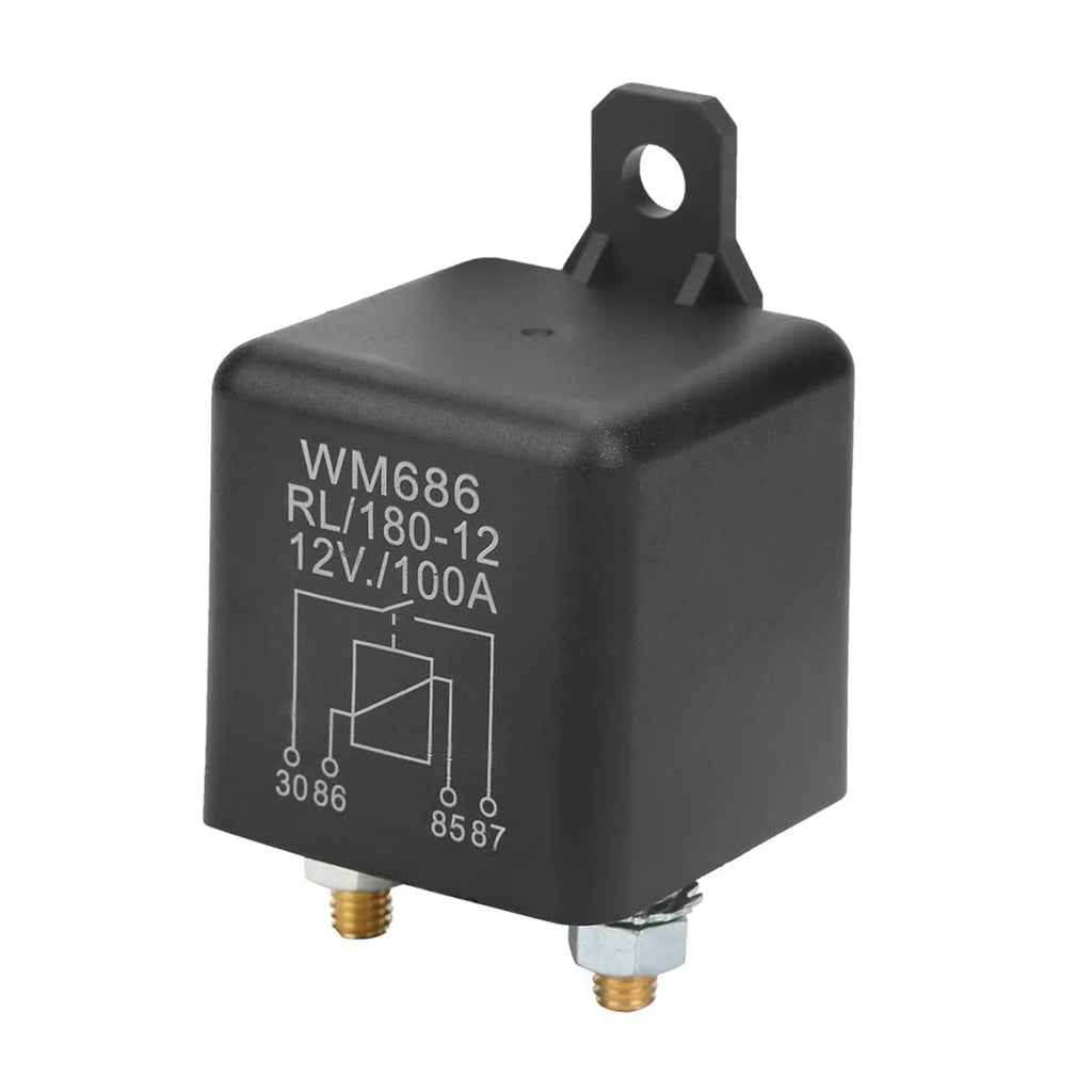 WM686 100A RL/180 12V DC Dust-proof Automotive Fuseds Car Starter Relay Accessory Quake