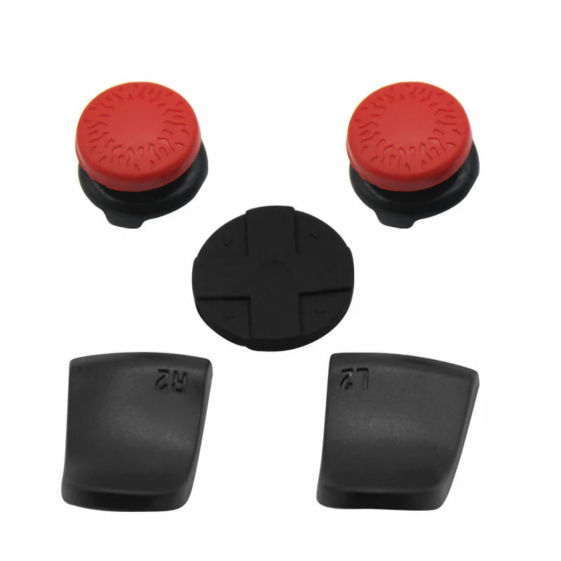 PS5 Accessory Kit Set, Compatible with DualSense Controller, Thumb Grip Joystick + L2 R2 Trigger Extender + D-Pad Button, Suitab Quake