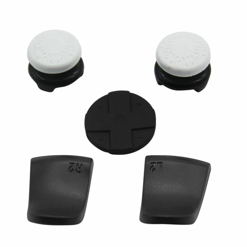 PS5 Accessory Kit Set, Compatible with DualSense Controller, Thumb Grip Joystick + L2 R2 Trigger Extender + D-Pad Button, Suitab Quake