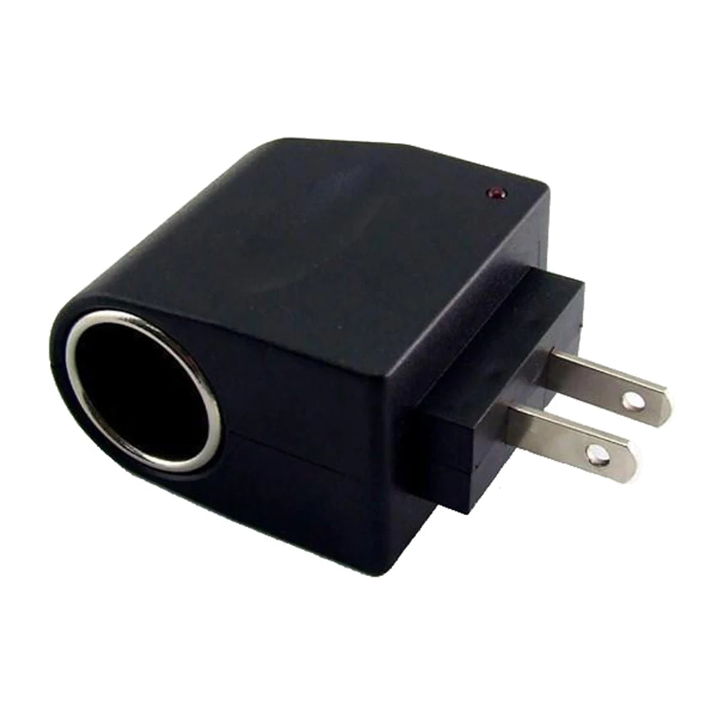 EU/US Plug AC to 12V DC Car Cigarettes Lighter Charger Socket Converter AC to DC Adapter Home Car Accessories Quake