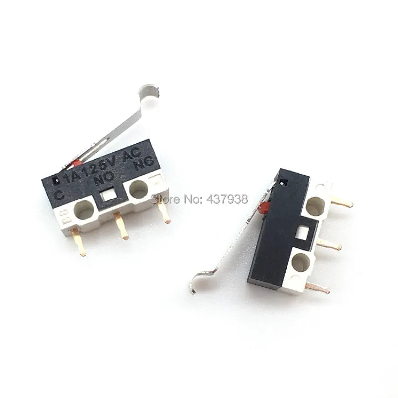 10pcs Limit Switch Push Button Switch 1A 125V AC Mouse Switch 3Pins Micro Switch Quake
