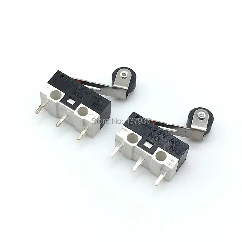 10pcs Limit Switch Push Button Switch 1A 125V AC Mouse Switch 3Pins Micro Switch Quake