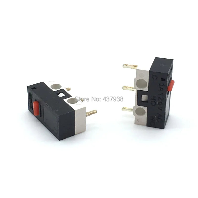 10pcs Limit Switch Push Button Switch 1A 125V AC Mouse Switch 3Pins Micro Switch Quake