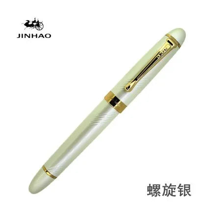 Jinhao X450 Classics Thick Body 1.0 mm Bend Nib Calligraphy Pen High Quality Metal Fountain Pen Luxury Ink Gift Pens for Writing Quake 12 M 0.7MM