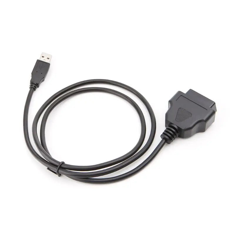 16Pin OBD2 To USB Port Charger Adapter Cable Connector Diagnostic Tool Quake