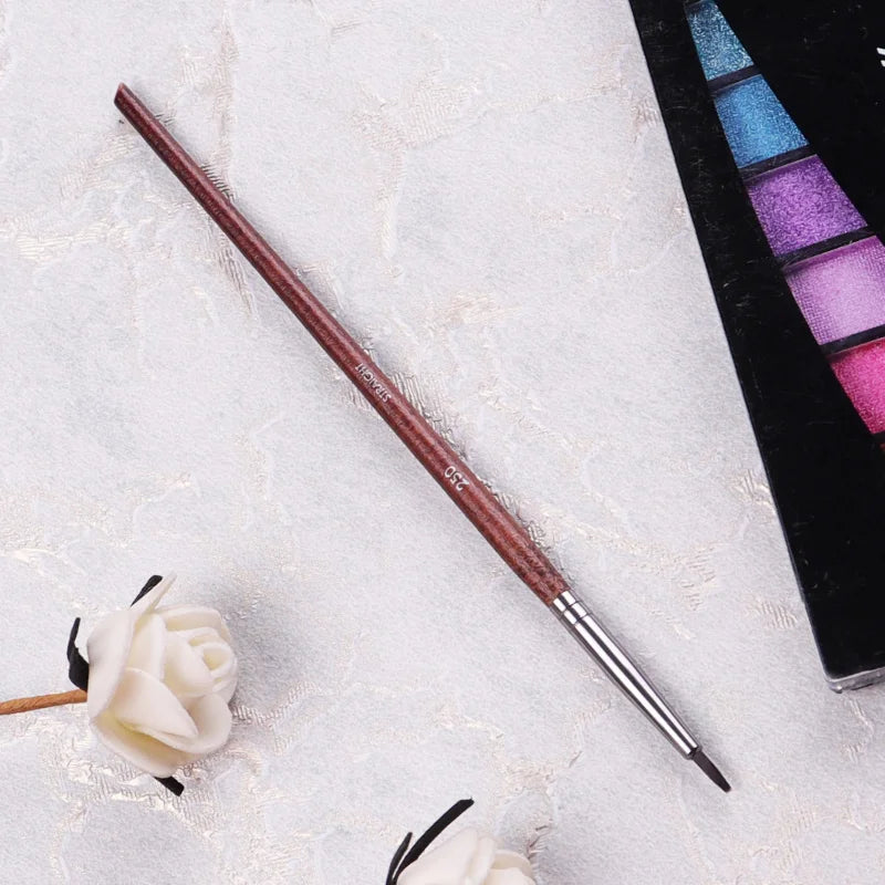 Pro Extra Fine Eyeliner Brush #250 Wood Handle Professional Eye Liner Precision Detail Makeup Brush Quake