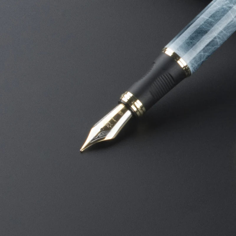 Jinhao X450 Classics Thick Body 1.0 mm Bend Nib Calligraphy Pen High Quality Metal Fountain Pen Luxury Ink Gift Pens for Writing Quake
