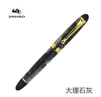 Jinhao X450 Classics Thick Body 1.0 mm Bend Nib Calligraphy Pen High Quality Metal Fountain Pen Luxury Ink Gift Pens for Writing Quake 06 M 0.7MM