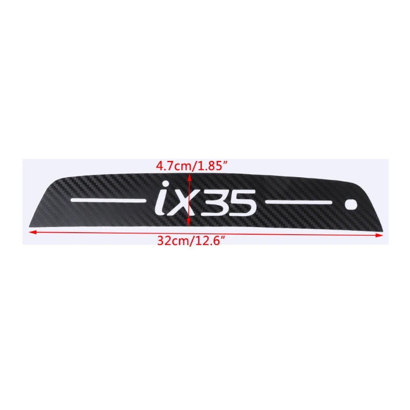Rear Spoiler Trunk Bumper Brake Light Sticker Carbon Fiber For Hyundai Tucson IX35 H8WE Quake